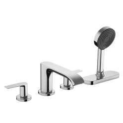   Hansgrohe Vivenis 4 lyukú, peremre szerelhető kádcsaptelep sBox-szal chrome