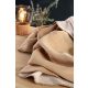 Biederlack Duo Cotton Melange  creme-natur bézs pléd 150x200 cm