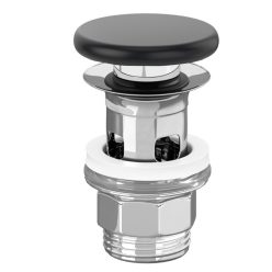   Villeroy & Boch Push Open kerámia lefolyó szelep Pure Black