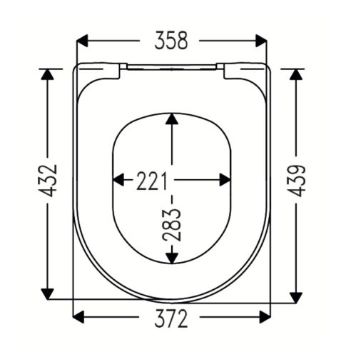 Villeroy & Boch Antao lecsapódásmentes WC ülőke Fehér Alpin