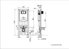 Villeroy & Boch Viconnect Keskeny Wc tartály 450 x 1120 x 165 mm 