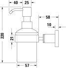 Duravit D-Code Szappanadagoló chrome