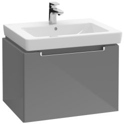   Villeroy & Boch Subway 2.0 Fürdőszoba bútor 600 mm 1 fiók Glossy Grey (mosdókagyló nélkül)