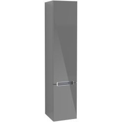   Villeroy & Boch Subway 2.0 Magasszekrény 350 mm, zsanér jobb oldalon, Glossy Grey