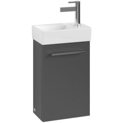   Villeroy & Boch Avento Alsószekrény, zsanér bal oldalon 340 mm Graphite