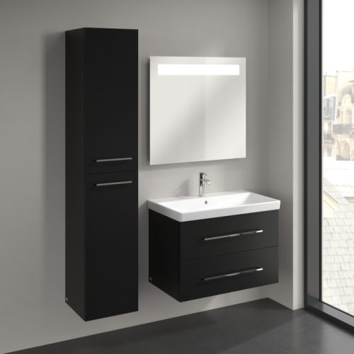 Villeroy & Boch Avento Magasszekrény, zsanér bal oldalon 350 mm Volcano Black