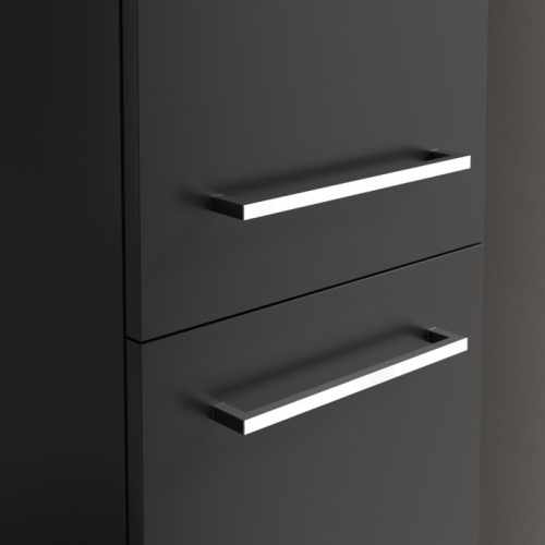 Villeroy & Boch Avento Magasszekrény, zsanér jobb oldalon 350 mm Volcano Black