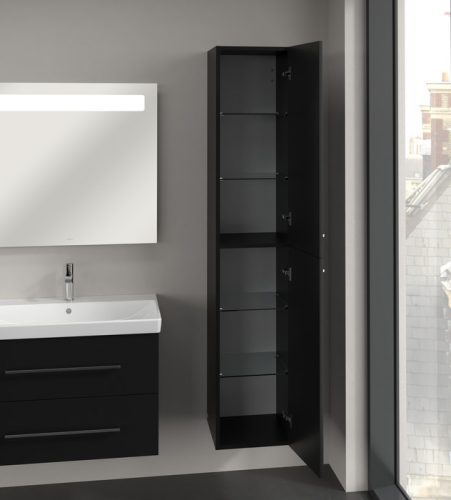 Villeroy & Boch Avento Magasszekrény, zsanér jobb oldalon 350 mm Volcano Black