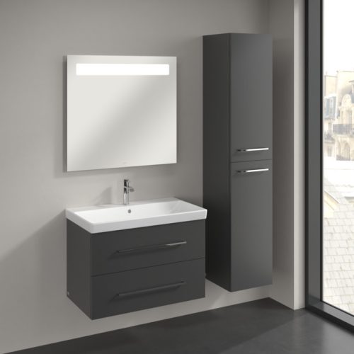 Villeroy & Boch Avento Magasszekrény, zsanér jobb oldalon 350 mm Graphite