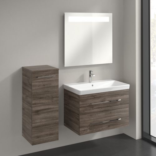Villeroy & Boch Avento Oldalszekrény, zsanér bal oldalon 347 mm Stone Oak