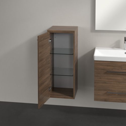 Villeroy & Boch Avento Oldalszekrény, zsanér bal oldalon 347 mm Arizona Oak
