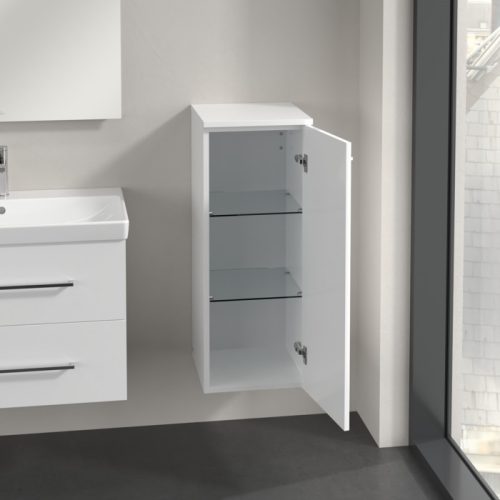 Villeroy & Boch Avento Oldalszekrény, zsanér jobb oldalon 347 mm Brilliant White