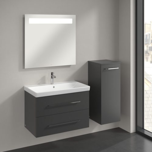 Villeroy & Boch Avento Oldalszekrény, zsanér jobb oldalon 347 mm Graphite
