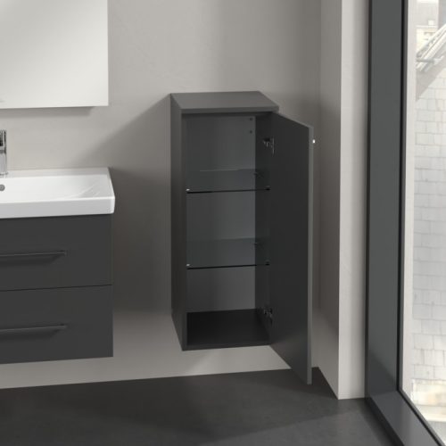 Villeroy & Boch Avento Oldalszekrény, zsanér jobb oldalon 347 mm Graphite
