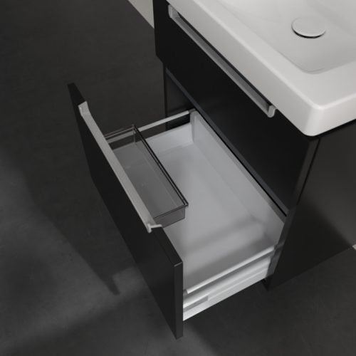 Villeroy & Boch Subway 2.0 fürdőszoba bútor 600 mm Black Matt Lacquer (mosdókagyló nélkül)