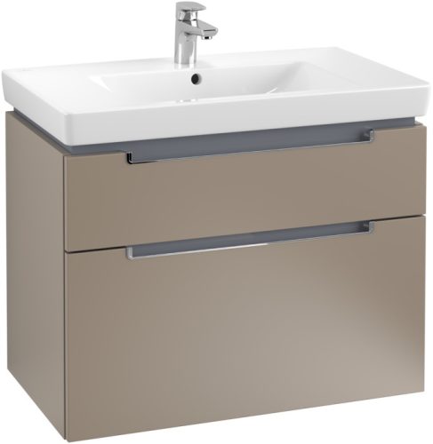 Villeroy & Boch Subway 2.0 fürdőszoba bútor 800 mm Truffle Grey (mosdókagyló nélkül)