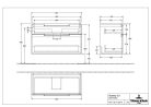 Villeroy & Boch Subway 2.0 fürdőszoba bútor 1000 mm Glossy Grey (mosdókagyló nélkül)