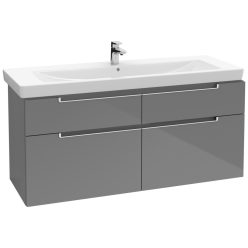   Villeroy & Boch Subway 2.0 Fürdőszoba bútor 1300 mm Glossy Grey (mosdókagyló nélkül)