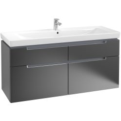  Villeroy & Boch Subway 2.0 Fürdőszoba bútor 1300 mm Black Matt Lacquer (mosdókagyló nélkül)