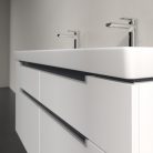 Villeroy & Boch Subway 2.0 Fürdőszoba bútor kétmedencés mosdókagylóhoz 1300 mm Glossy White (mosdókagyló nélkül)