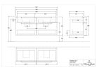 Villeroy & Boch Subway 2.0 Fürdőszoba bútor kétmedencés mosdókagylóhoz 1300 mm White Matt (mosdókagyló nélkül)