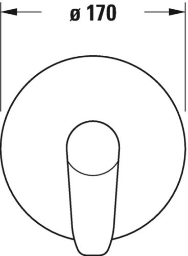 Duravit B.1 egykaros falsík alatti zuhanycsaptelep 1 fogyasztóhoz chrome