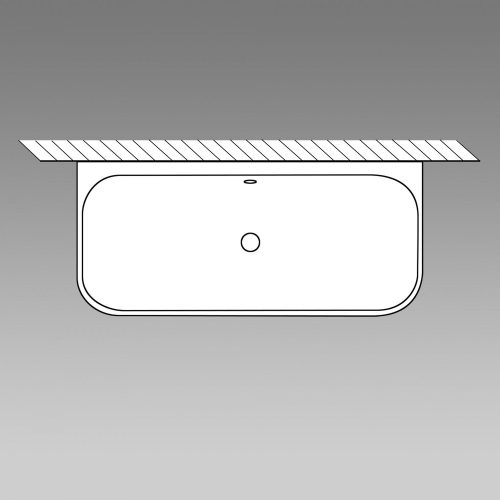 Laufen Lua Félszabadonálló fürdőkád Marbond 1700 x 855 mm