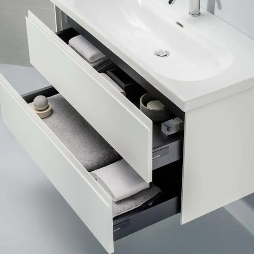 Laufen Lani Alsószekrény 2 fiókos 585 mm Fényes fehér