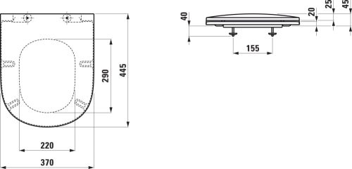 Laufen Lua Wc ülőke nem lecsapódásmentes