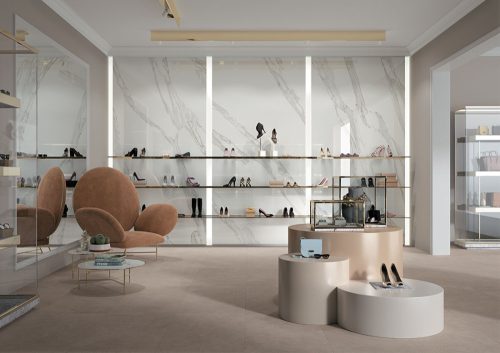 Mirage Jewels Calacatta Reale Luc Fényes márvány hatású padlólap JW02 30x60