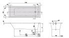 Villeroy & Boch TargaPlus fürdőkád egyenes 1700 x 700 mm