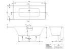 Villeroy & Boch Subway 3.0 Quaryl Fürdőkád Egyenes 1800 x 800 mm