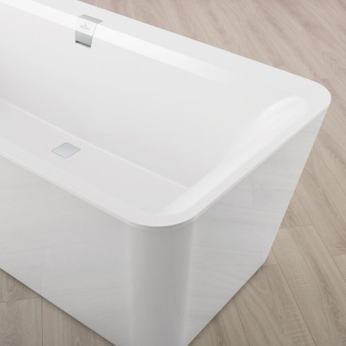 Villeroy & Boch Squaro Edge 12 Szabadonálló Fürdőkád Quaryl panellel 1800 x 800 mm