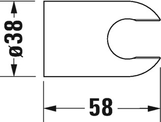 Duravit Zuhanytartó ABS matt fekete
