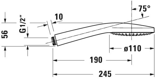 Duravit Zuhanyfej 1jet D110 chrome
