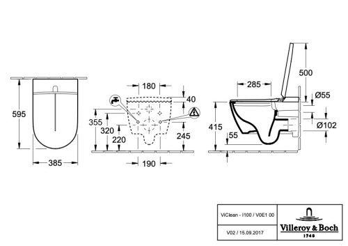 Villeroy & Boch Viclean I 100 Bidés wc