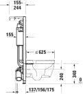 Duravit DuraSystem wc tartály Premium